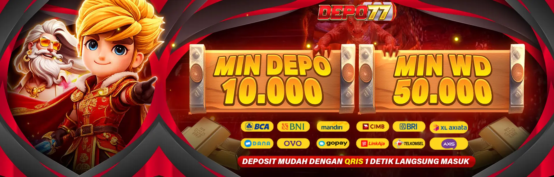 Situs slot online dengan minimal deposit 10 ribu