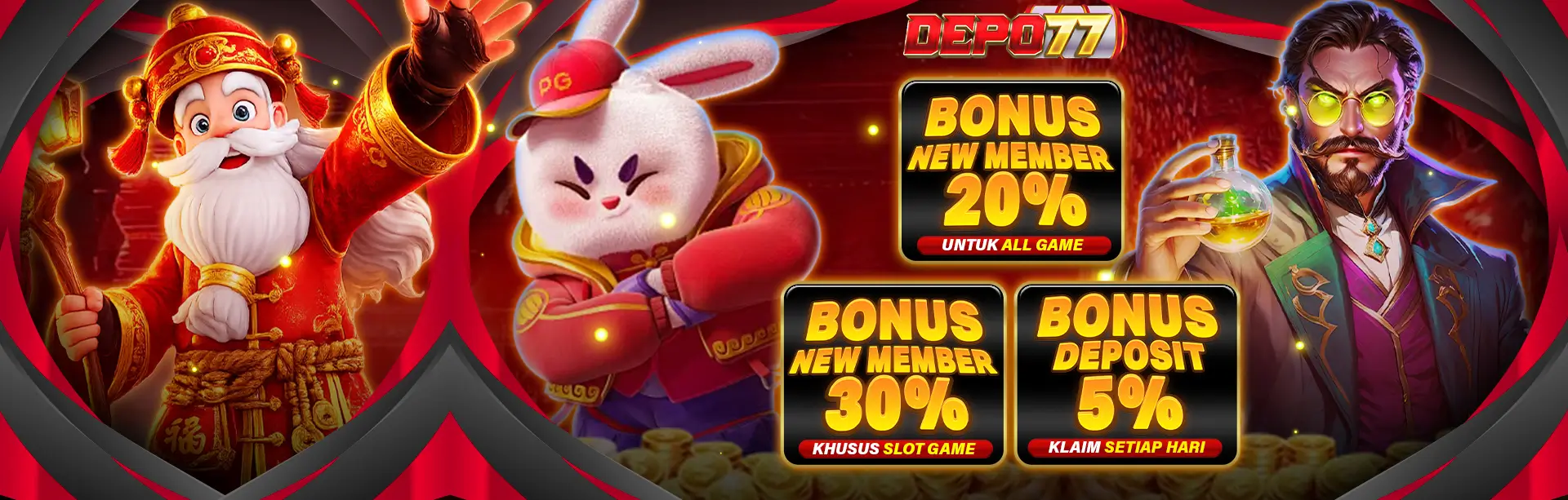 Promo bonus new member situs slot online depo77