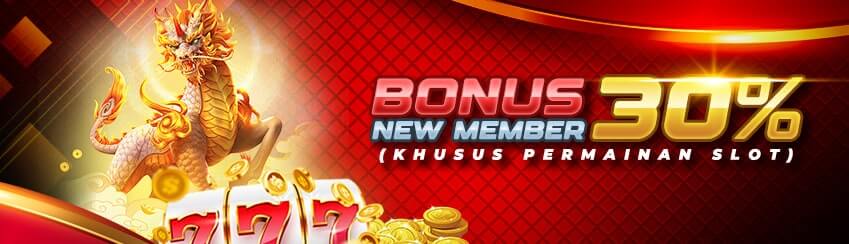 BONUS NEW MEMBER 30% PERMAINAN SLOT